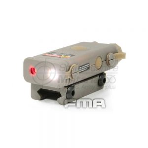 PEQ-10 Dual Light Laser Unit in Dark Earth Red Laser Light On
