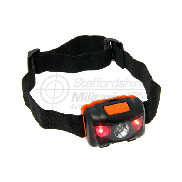 LED Adjustable Headlight Torch RED