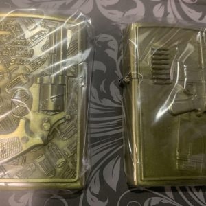 Zippo Style Lighter Gift Set Pack Of 4 - Craft - Weapon Designs - Image 3