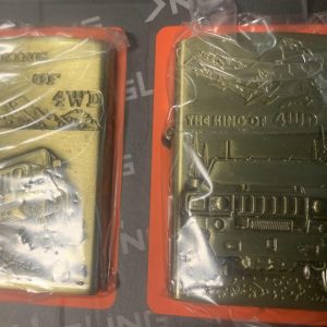 Zippo Style Lighter Gift Set Pack Of 4 - Craft - Vehicle Jeep Designs - Image 3