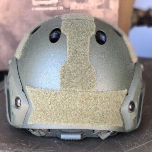 Carbon Fibre OD Green PJ Tactical Deployment Helmet - New Rail Shroud - Image 4